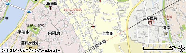 大分県臼杵市上塩田306周辺の地図