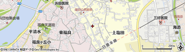 大分県臼杵市上塩田92周辺の地図