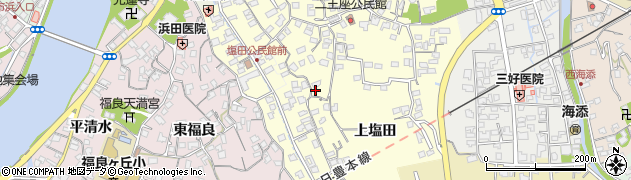 大分県臼杵市上塩田109周辺の地図