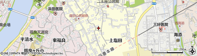 大分県臼杵市上塩田108周辺の地図