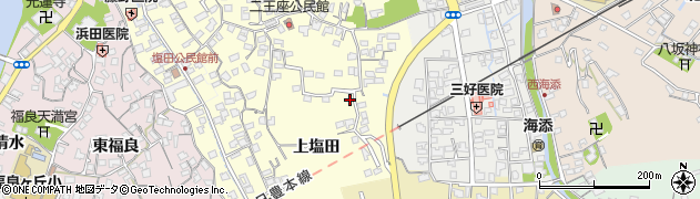 大分県臼杵市上塩田261周辺の地図