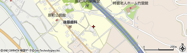 福岡県みやま市山川町原町周辺の地図