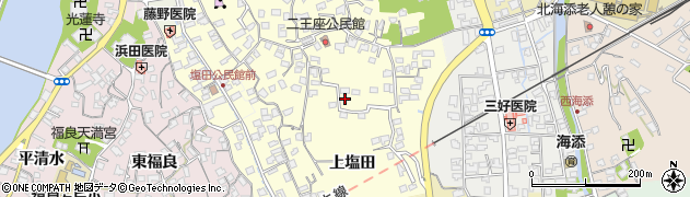 大分県臼杵市上塩田272周辺の地図