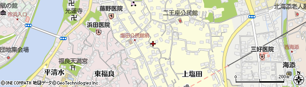 大分県臼杵市上塩田114周辺の地図