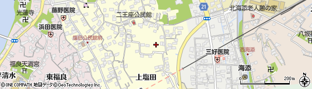 大分県臼杵市上塩田221周辺の地図