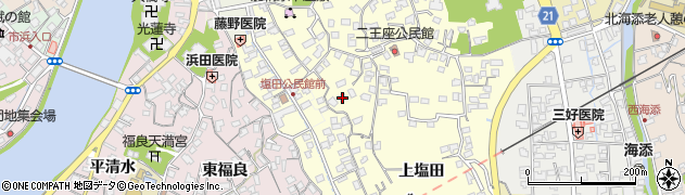 大分県臼杵市上塩田112周辺の地図