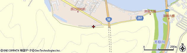 愛媛県宇和島市津島町岩松乙周辺の地図