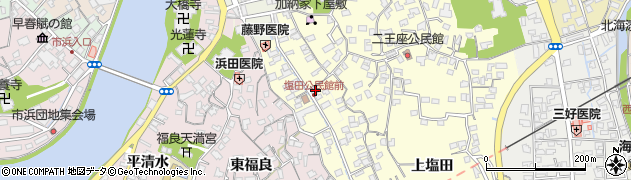 大分県臼杵市二王座60周辺の地図