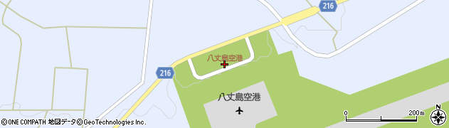 八丈島空港周辺の地図