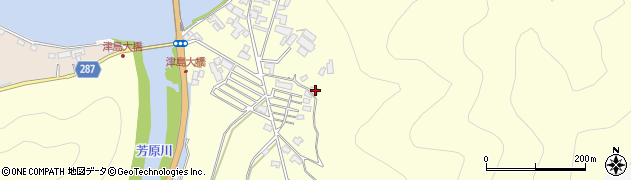 愛媛県宇和島市津島町岩松188周辺の地図