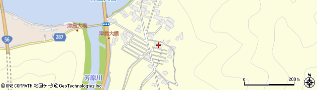 愛媛県宇和島市津島町岩松1325周辺の地図