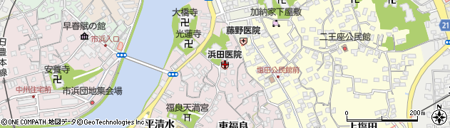 浜田消化器科内科医院周辺の地図