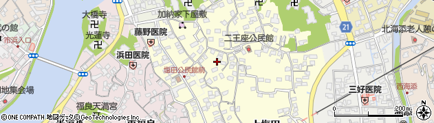 大分県臼杵市上塩田140周辺の地図