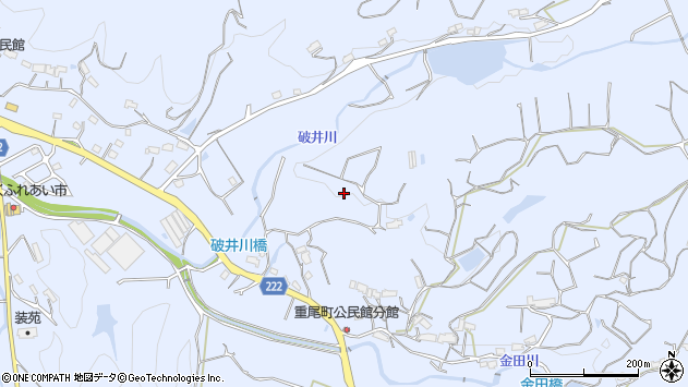 〒859-3224 長崎県佐世保市重尾町の地図