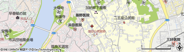 大分県臼杵市二王座51周辺の地図