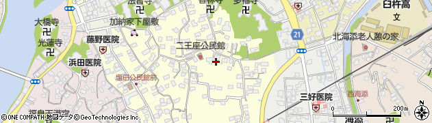 大分県臼杵市上塩田210周辺の地図