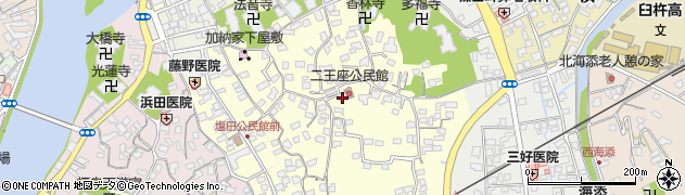 大分県臼杵市上塩田215周辺の地図