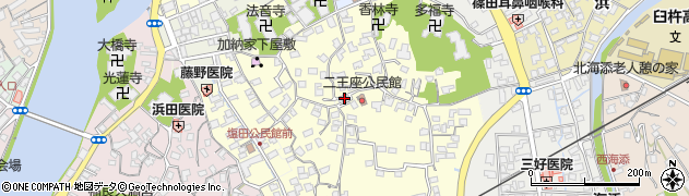 大分県臼杵市二王座148周辺の地図
