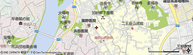 大分県臼杵市二王座46周辺の地図