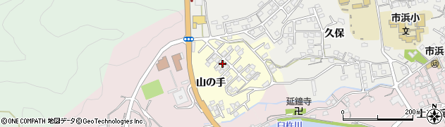 大分県臼杵市山の手周辺の地図