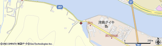 愛媛県宇和島市津島町岩松1612周辺の地図