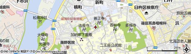 大分県臼杵市二王座224周辺の地図