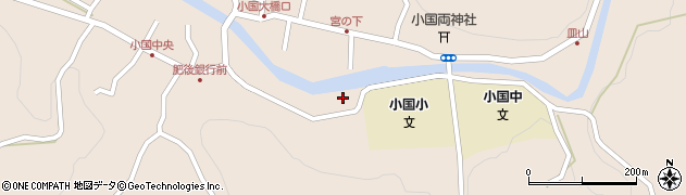 熊本県阿蘇郡小国町宮原170周辺の地図