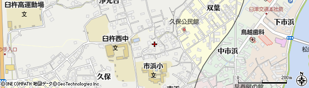 大分県臼杵市久保周辺の地図