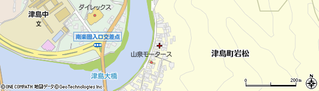 愛媛県宇和島市津島町岩松1269周辺の地図