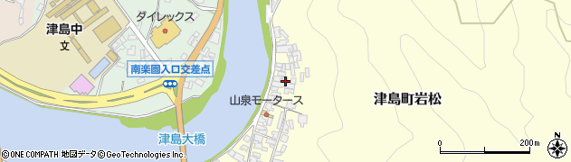 愛媛県宇和島市津島町岩松1267周辺の地図