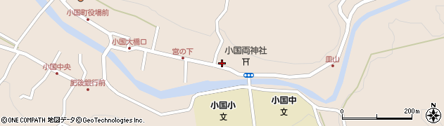 熊本県阿蘇郡小国町宮原1641周辺の地図