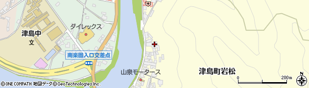 愛媛県宇和島市津島町岩松985周辺の地図