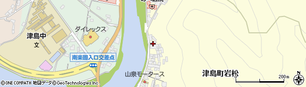 愛媛県宇和島市津島町岩松1259周辺の地図