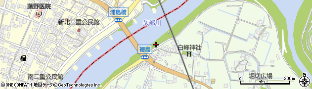 浦島橋周辺の地図