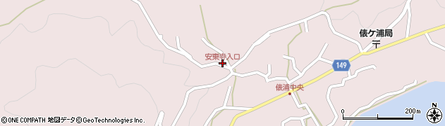 安東寺入口周辺の地図