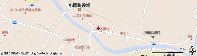 熊本県阿蘇郡小国町宮原1717周辺の地図
