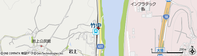 竹中駅周辺の地図