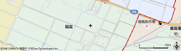 佐賀県嬉野市福富周辺の地図