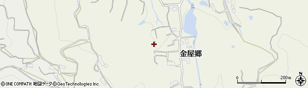 長崎県波佐見町（東彼杵郡）金屋郷周辺の地図