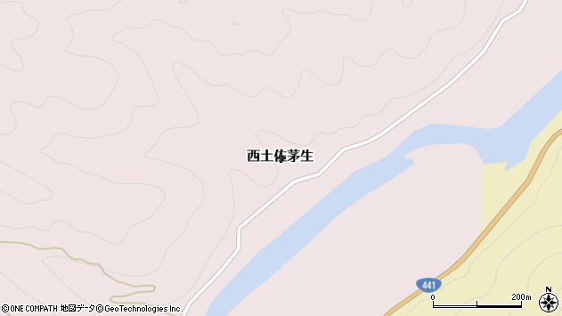 〒787-1322 高知県四万十市西土佐茅生の地図