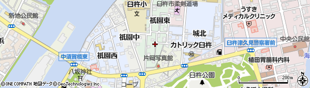 大分県臼杵市臼杵周辺の地図