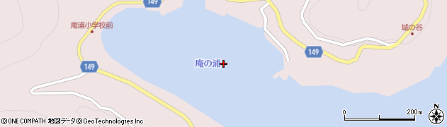 庵ノ浦周辺の地図