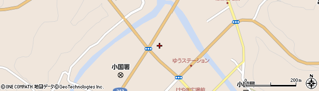 熊本銀行小国支店周辺の地図