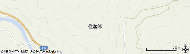 高知県四万十市住次郎周辺の地図