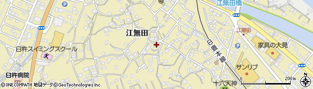 大分県臼杵市江無田744周辺の地図
