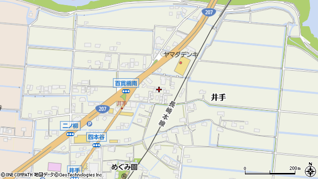 〒849-1302 佐賀県鹿島市井手の地図