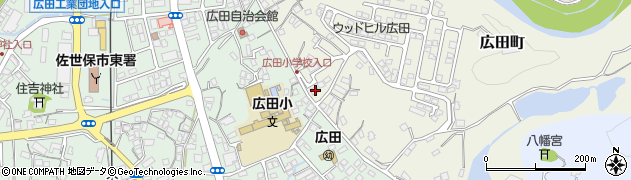 長崎県佐世保市広田町654周辺の地図