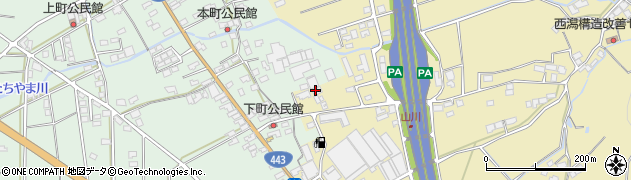 大日本産肥株式会社　山川工場周辺の地図
