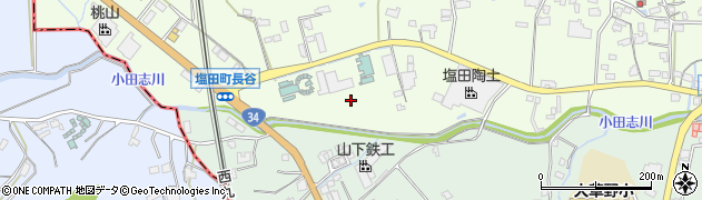 佐賀県嬉野市塩田町大字大草野（乙）周辺の地図