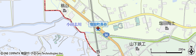 塩田町長谷周辺の地図
